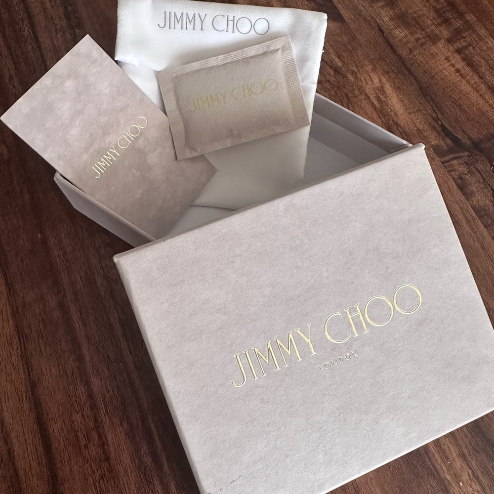 Jimmy Choo Cream Box with Gold Logo